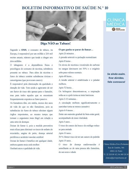 Boletim informativo de Saúde nº 10