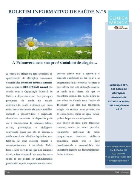 Boletim Informativo de Saúde nº 5